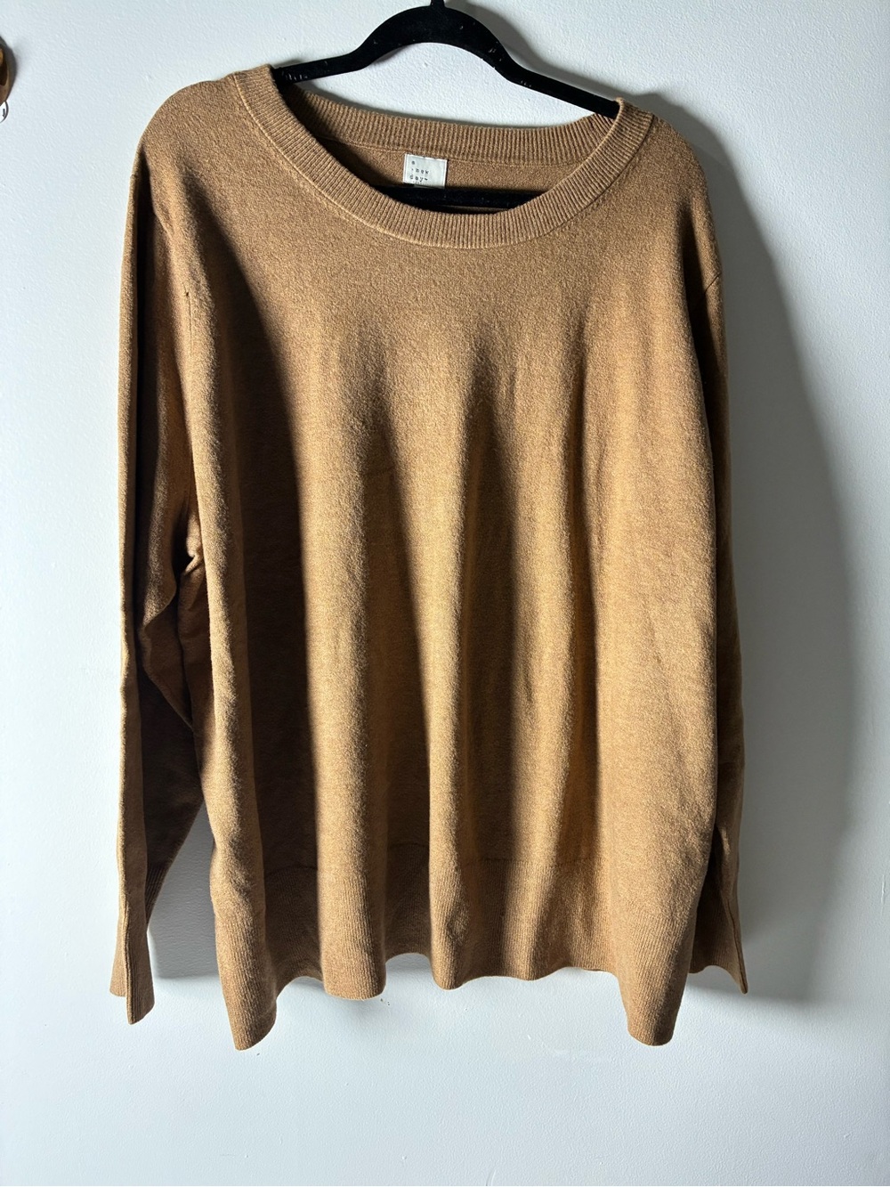 Men's Crewneck Sweater in Camel - Slim Everyday Knit